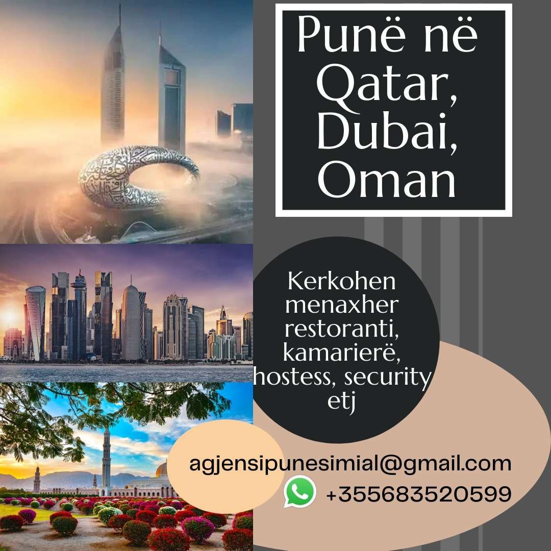 Ofrojme pune ne Qatar Dubai Oman 